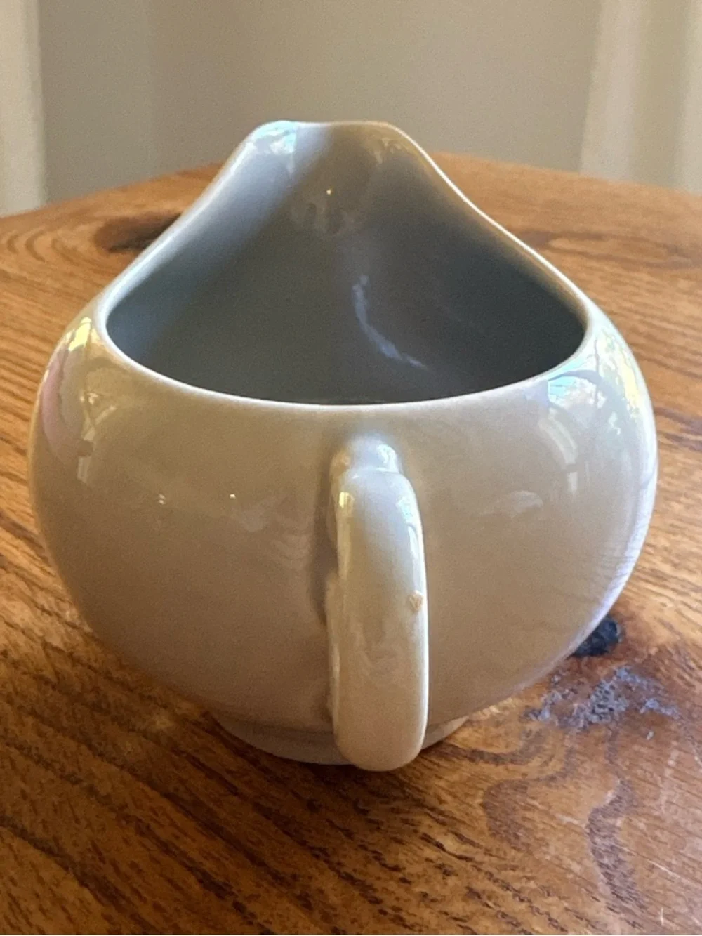 Vintage Dove Gray Ballerina Universal Potteries Creamer with Handle